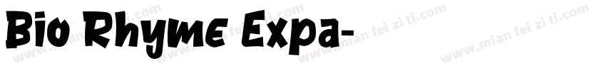 Bio Rhyme Expa字体转换